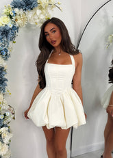 Endless Now Halterneck Mini Dress - Ivory