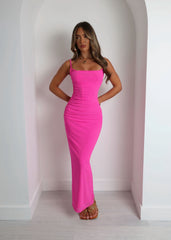 Escape Mode Bodycon Maxi Dress - Fuchsia