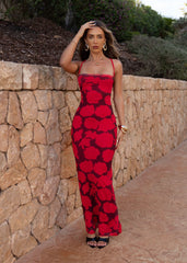 Everyday Daydream Maxi Dress - Red Floral