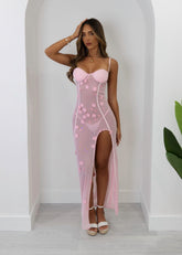 Isle Of Paradise Sheer Maxi Dress - Pink