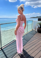 Isle Of Paradise Sheer Maxi Dress - Pink