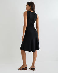 Laluma Midi Dress in Black