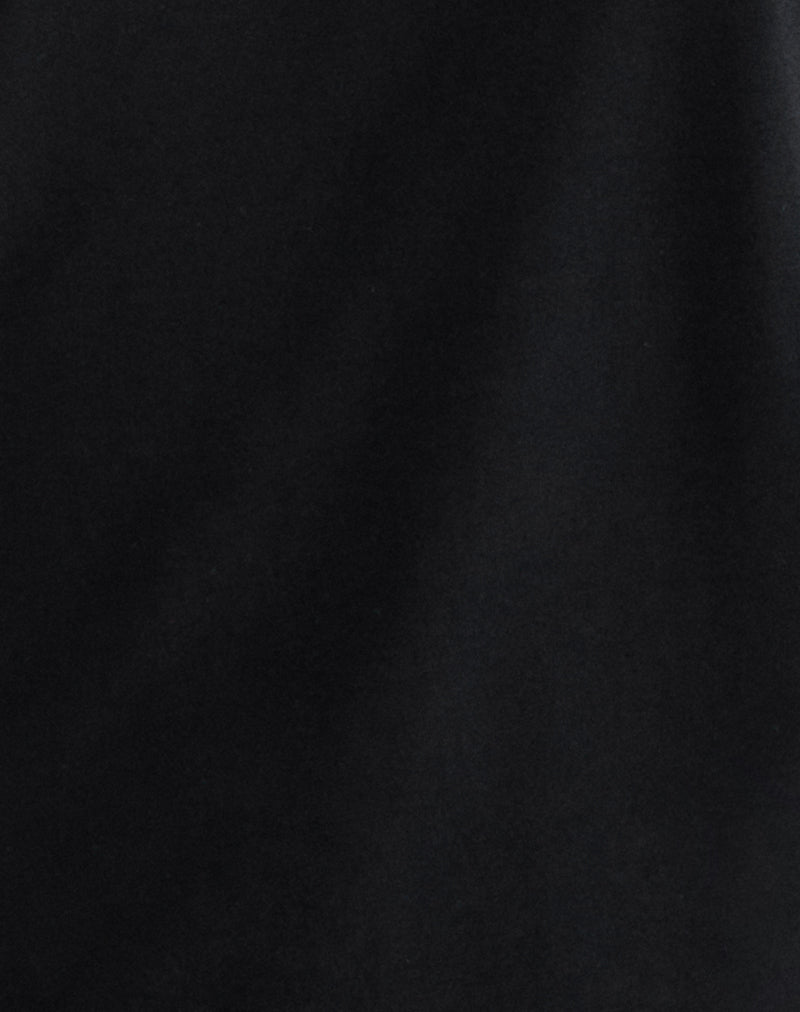 Edwina Off The Shoulder Mini Dress in Black