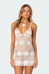 Raleigh Crochet Mini Dress