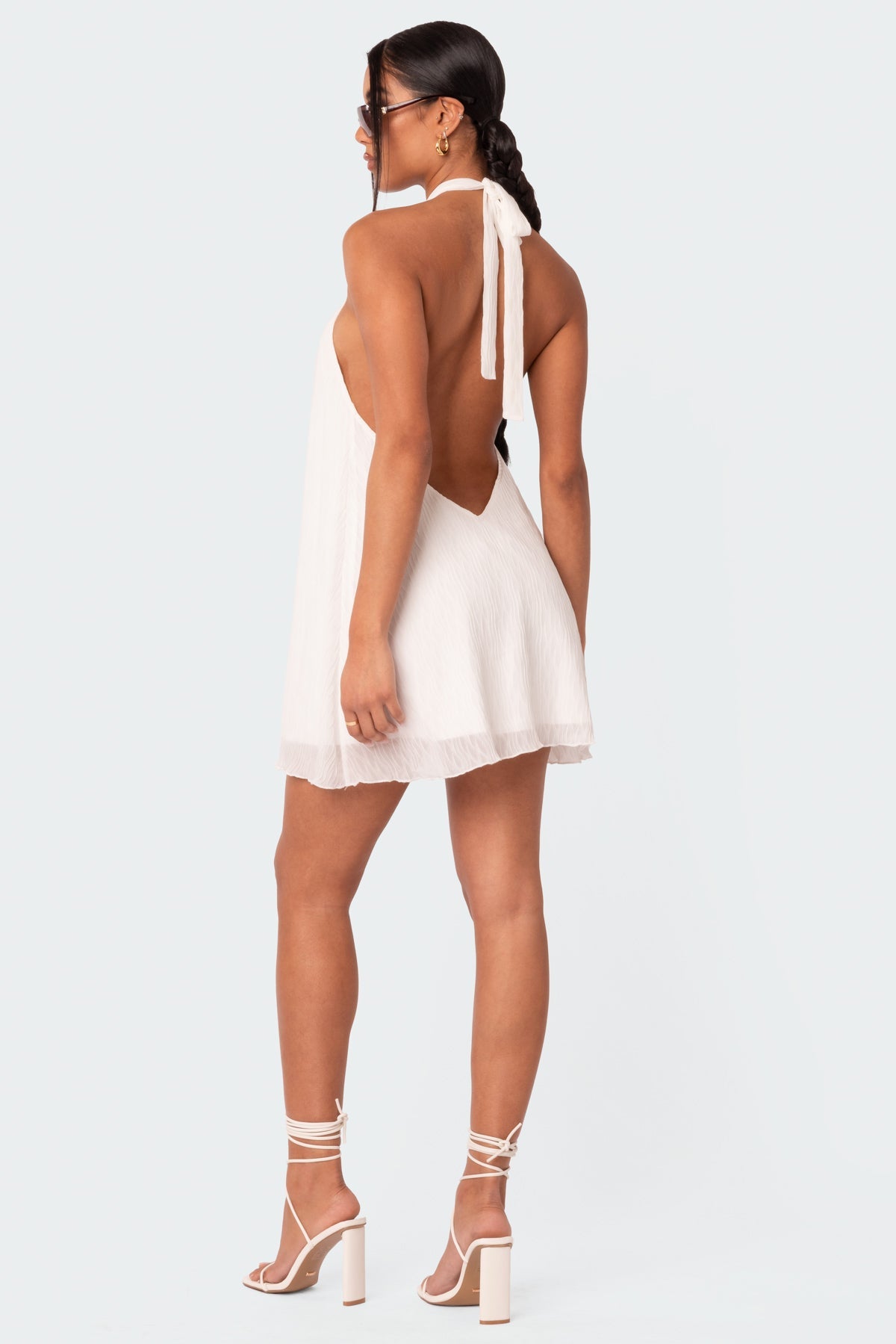 Palma Open Back Halter Mini Dress