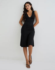 Laluma Midi Dress in Black