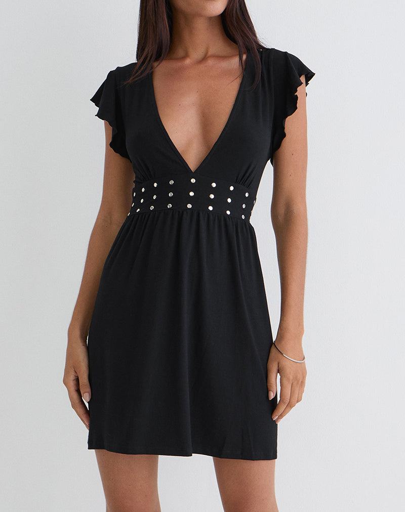 Leisoa Mini Dress in Black