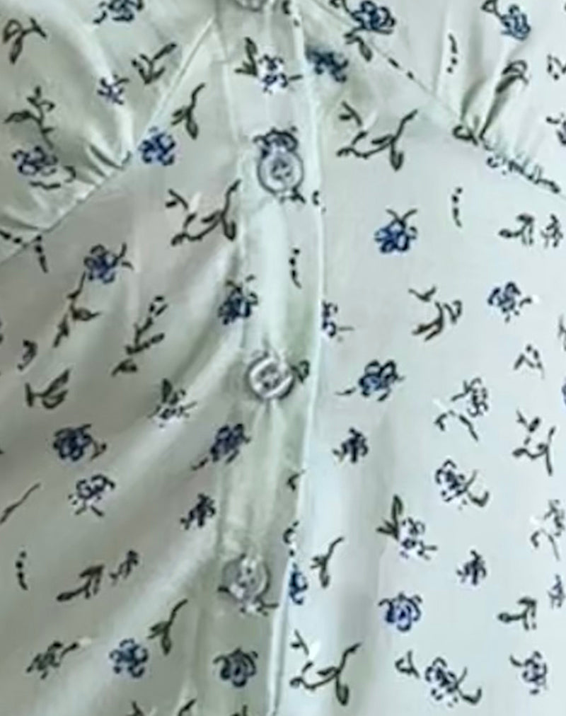 Omoni Dress In Pretty Petal Green