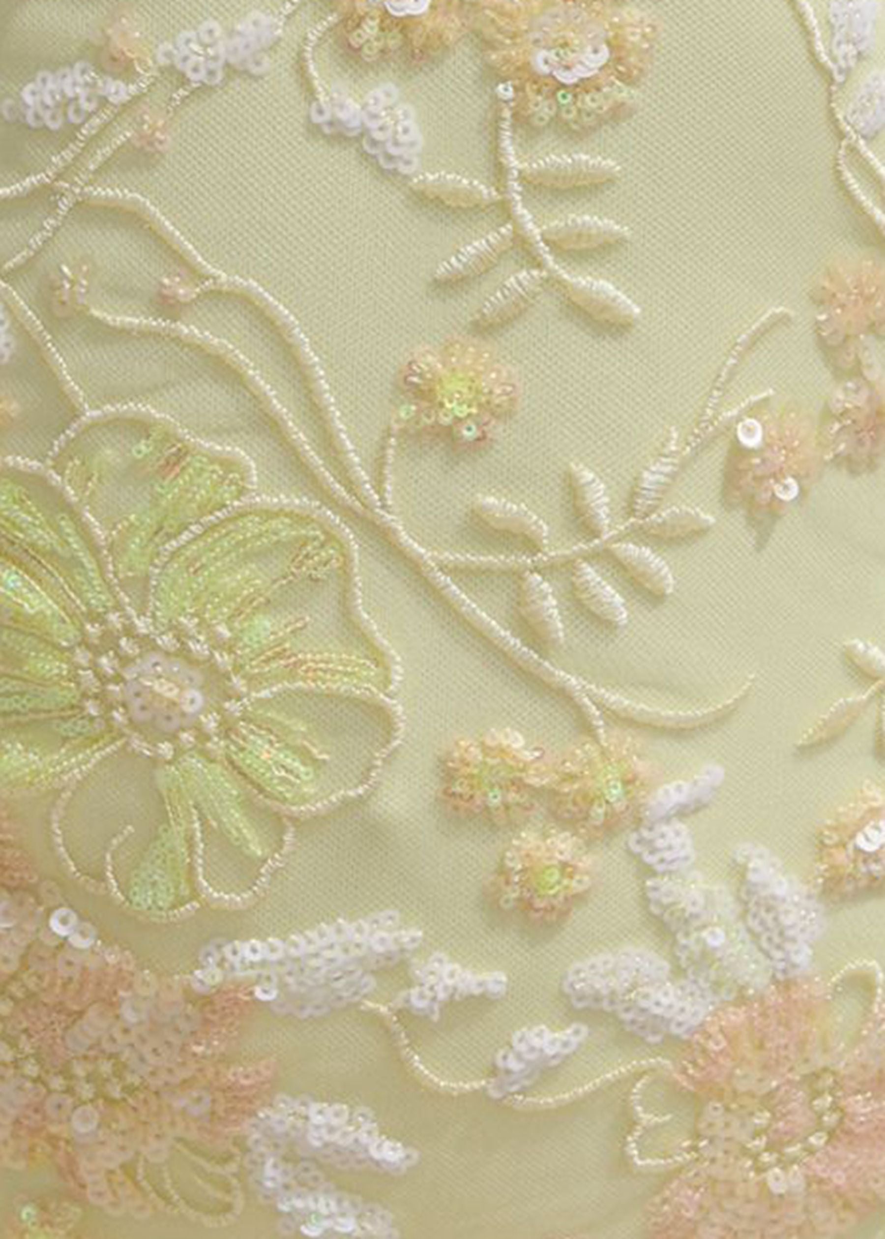 Sweetest Soul Floral Embellished Maxi Dress - Yellow