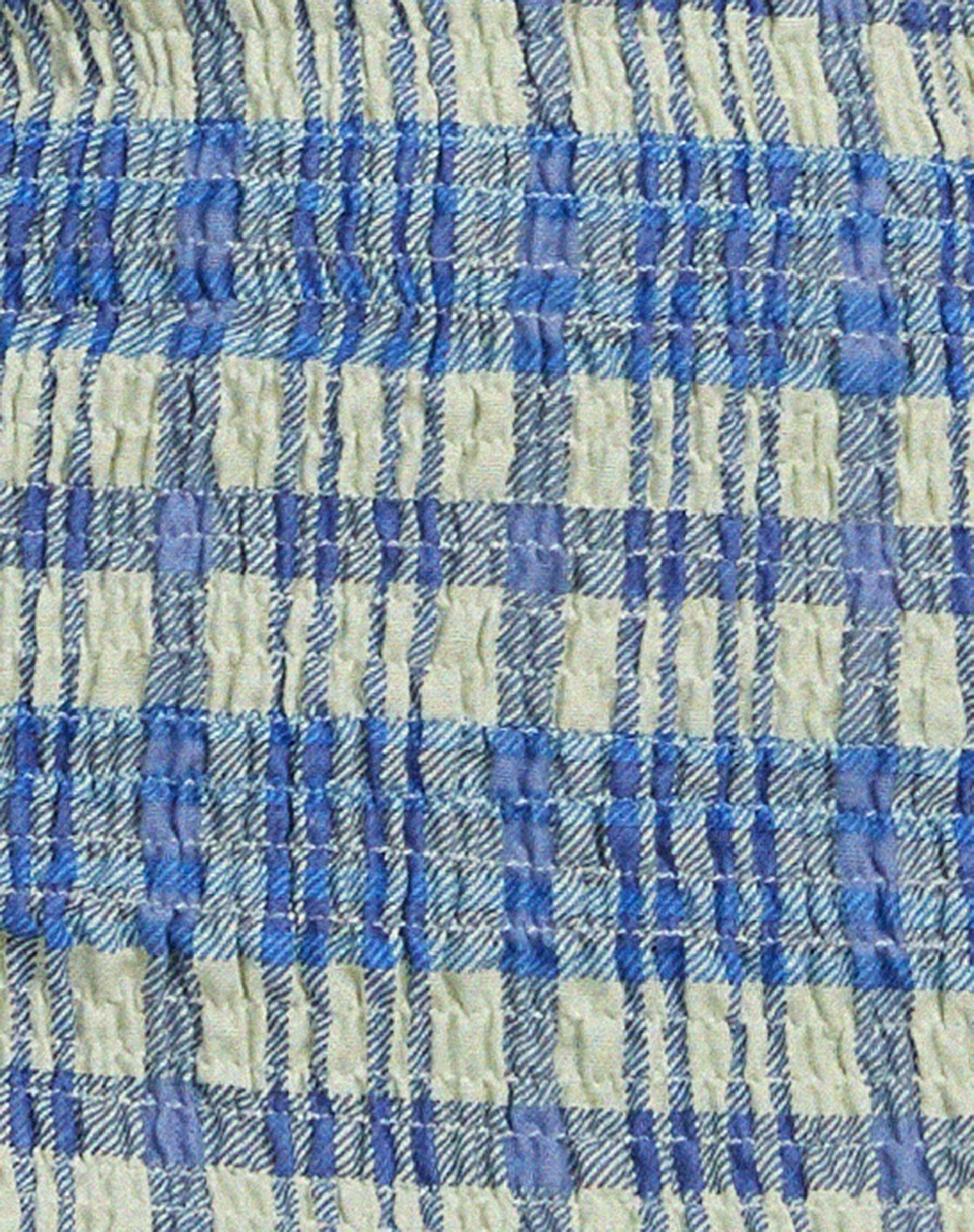 Takiyo Mini Dress in Colourpop Check Green and Blue