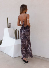 Trendsetter Maxi Dress - Leopard Print