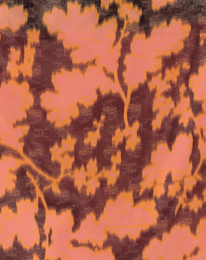 Veslina Mini Dress in Furnishing Floral